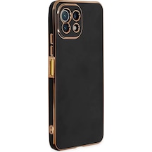 Newface Xiaomi Mi 11 Lite Kılıf Volet Silikon - Siyah Resimdeki