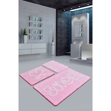 Rayne 3Lü Set Banyo Halısı Klozet Takımı Paspas