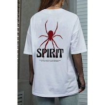 Uyguntarz Unisex Spirit Tasarım Tshirt Beyaz