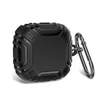 Caseonn Samsung Uyumlu Galaxy Buds 2 - Buds 2 Pro Kılıf Darbe Emici Silikon Siyah
