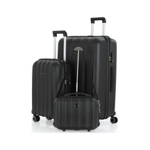 Mçs Polipropilen 3lü Valiz Seti Büyük & Kabin & Makyaj V305 S21yy1000082-set 00001 Siyah