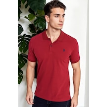 T9561 Dewberry Erkek Tshırt-bordo