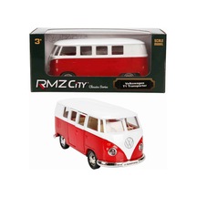 1:32 Rmz City Alman Klasikleri Serisi Die Cast Çek Bırak Model Araba - Kırmızı Volkswagen T1 Transpo
