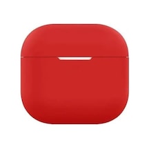 Airpods Pro 3 2025 İle Uyumlu Renkli Silikon Kılıf Kırmızı