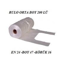 Rulo Hışır Atlet Poşet Orta Boy 200 Lü N11.101