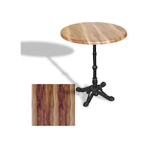 Çipa 1002 Döküm Ayak Yuvarlak Masa Çap 90cm - Werzalit, Wermodin Ve Allzalit Tabla - Indiana Wood Çok Renkli