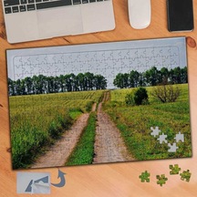 Ormana Uzanan Toprak Yol 240 Parça Puzzle Yapboz Tablo-086