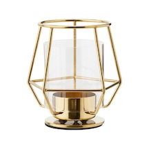 Dekoratif Tealight Mumluk Yükseklik 10 Cm İkea Metal Mumluk Altın Renk Mum Kabı Sarı - 695155768 Sarı