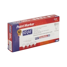 Liva Kraf 810 Paint Markör Kalem Beyaz 12'Li