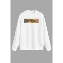Startmore Art Vincent Van Gogh Baskılı Beyaz Unısex Sweatshirt Beyaz