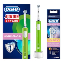 Oral-B Junior Çocuk Elektrikli Diş Fırçası + 4'lü Yedek Başlık