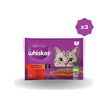 Whiskas Yaş Mama Poşet Klasik 340 Gr - 3 Adet