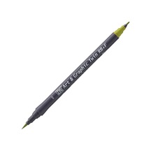 Zig Art&Graphic Twin Rb+F Çift Uçlu Çizim Kalemi 056 Mid Green