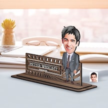 Bk Gift Kişiye Özel 3d Kabartma İsimli Baba Karikatürlü Ahşap Biblo-6, Babaya Hediye, Babalar Günü Hediyeleri Kobitmeyen138194 Bk Gift