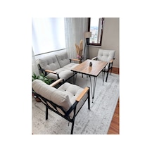 Green Garden Gülizar Model, Balkon, Bahçe, Cafe - Metal Koltuk Takımı, Bahçe Takımı , Çay Seti, 2+1+1+masa