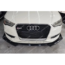 Audi A3 8v Ön Lip Ön Tampon Alt Ek - Piano Black - Abs Plastik