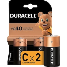 Duracell Orta Boy Pil 2Li Kartela 1.5 Volt