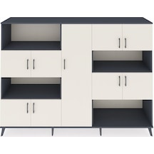 Hyperion Dolap 10 Raflı 9 Kapaklı 220x44x163 Antrasit-aytaşı/antr Antrasit-aytaşı/antrasit