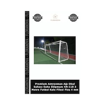 Premium Antrenman Ağı Okul Sahası Saha Ekipmanı Kr-118 3 Metre Futbol Kale Filesi Floş 4 Mm