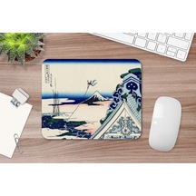 Hokusai Asakusa Honganji Temple In The Eastern Capital 17 X 21 Cm Mouse Pad Mousepad