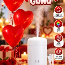 Sevgiliye Özel Led Işıklı Usb Şarjlı 300 Ml Ultrasonik Hava Nemlendirici Aroma Difüzörü