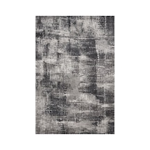 Kartela Halı Lora Halı Kaymaz Taban Makinede Yıkanabilir Halı Antrasit - 100 X 150 Cm