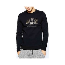 Whitechapel Our Endless War Baskılı Siyah Erkek Sweatshirt