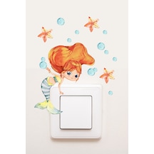 Star Works Priz Deniz Kızı Baloncuklar Dekoratif Priz Sticker