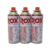 Rox 3 Adet Kamp Ocak Gazı Valfli Kartuş 227Gr