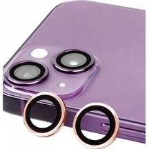 Newface Apple İphone 13 Raze Metal Kamera Lens - Pembe