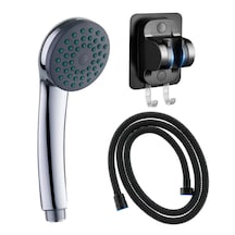 Caprice Duş Başlığı , Siyah Yapışkanlı Duş Mafsalı Ve Hortum Seti Siyah