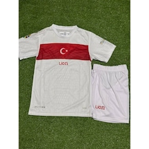 Türkiye Çocuk Futbol Forması Beyaz Çok Renkli