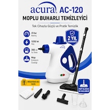 Acura AC-120 1050 W Moplu Buharlı Temizleyici + Mikrofiber Bez