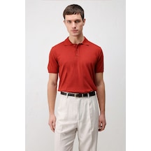 Antioch Comfort Slim Polo Yaka Erkek Triko T-shirt Kırmızı
