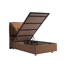 Setaymobilya Baza, Vectra Tek Kişilik Baza + Başlık Seti, Kahve