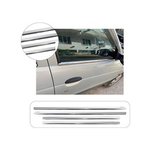 Renault Megane 1 Uyumlu 1996-2004 Krom Cam Çıtası 4 Parça Paslanmaz Çelik