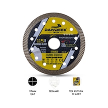 Dawreek Dt008cd 115mm Profesyonel İnce Turbo Elmas Testere Porselen-seramik-mermer