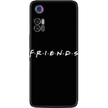 Tcl 30 Plus Kılıf Resimli Silikon Friends 1410 Siyah