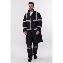 Uniprom Yağmurluk Reflektörlü Yüksek Görünürlü Lacivert