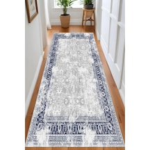 Eliana Home Dijital Baskı Yıkanabilir Kaymaz Taban Salon Halısı Ve Yolluk Rv123-fnl429 Lacivert