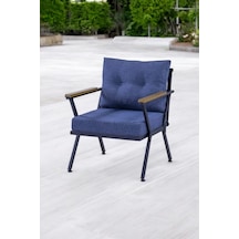 PiLocco Demonte Metal Tekli Bahçe Mobilyası Mavi 60 x 60 Mavi