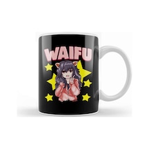 Waifu Anime Girl Japanese Cute Manga Kawaii Senpai Kupa Bardak Porselen Karışık