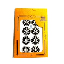 Yamaha Koruma Takozu Damla Etiket Sticker Ø28 Mm Siyah-beyaz