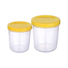 İçiçe Geçen 2 Li Saklama Kabı 250ve 400ml Çok Renkli 01603972
