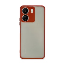 Newface - 238 - Xiaomi Redmi 13c Kılıf Montreal Silikon Kapak - Edntrend - - Kırmızı