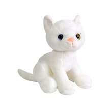 Selay Toys Sevimli Kedicik 45 Cm Beyaz Peluş 4609 Çok Renkli