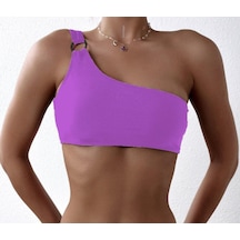 Deep Beach Halkalı Tek Omuzlu Bikini Üstü Db20010bu 001
