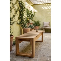Amalia Bench Naturel Bank 30x100 Ham Ladin Ağacı Ahşap