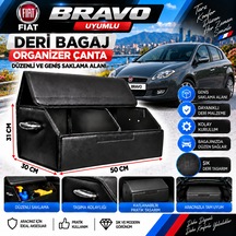 Fiat Bravo Uyumlu Oto Bagaj Organizeri Deri Bagaj Kutu Çanta 1