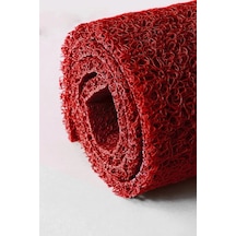 Kıvırcık Paspas Kırmızı Kaymaz Taban Halı Yolluk Kapı Önü Paspası